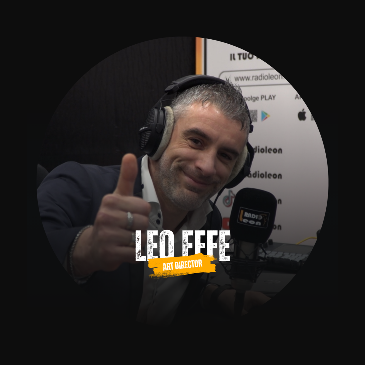 Leonardo Franco in arte Leo Effe Art Director a Radio Leon