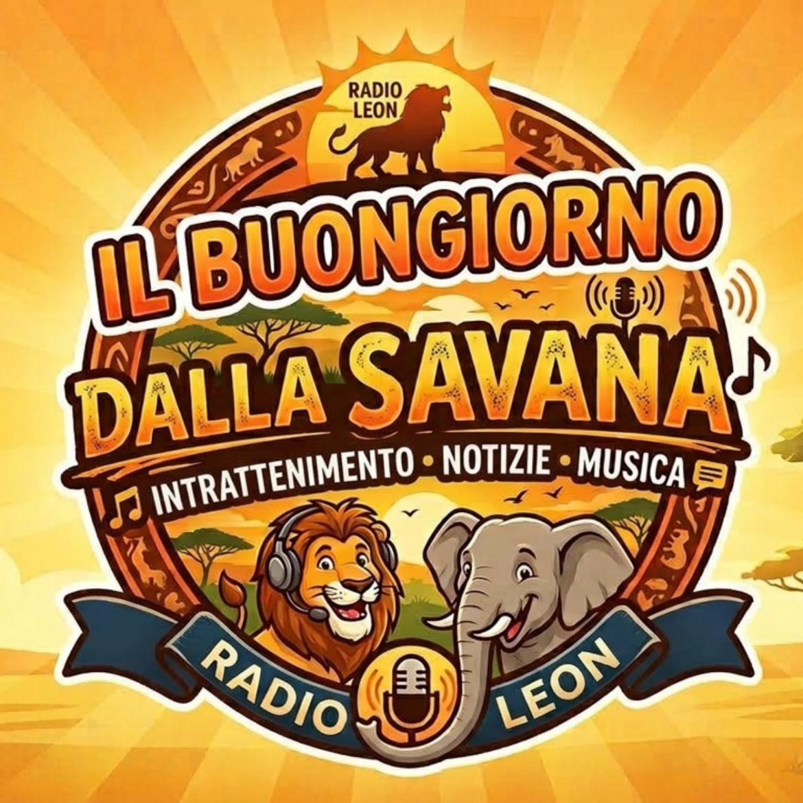 IL BUONGIORNO DALLA SAVANA, dal lunedì al venerdì in onda su Radio Leon dalle 7 alle 10 del mattino